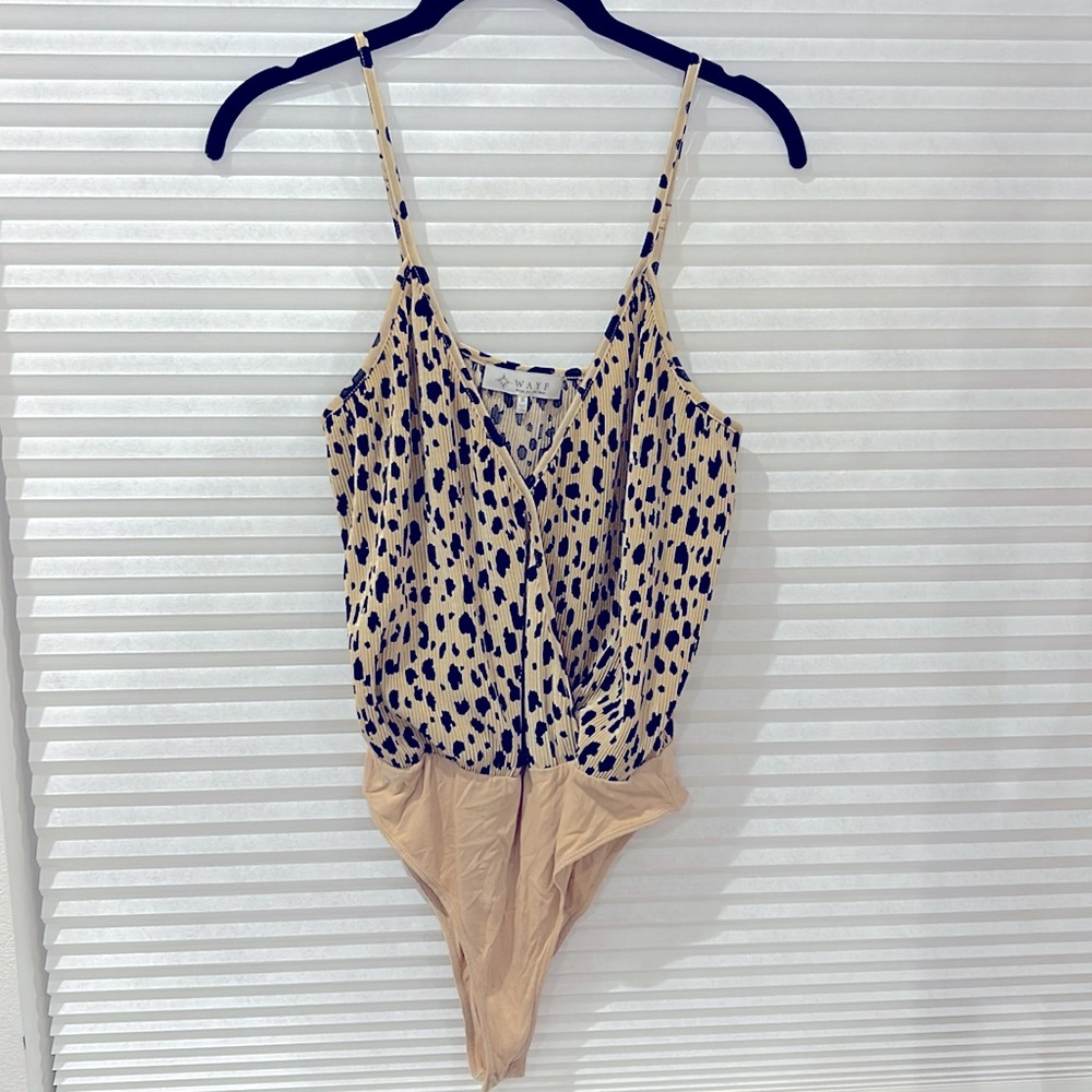 Small, leopard print bodysuit by WAYF